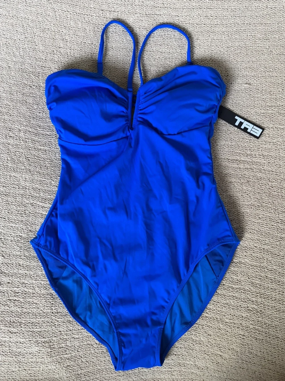 Strap Detail One-Piece Swimsuit - Cobalt Blue